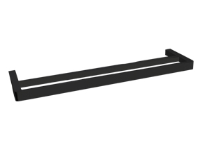 Brooklyn Double Towel Rail 600mm Matte Black
