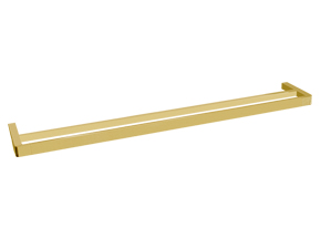 Brooklyn Double Towel Rail 900mm Brushed Brass