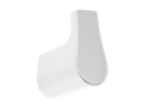 Manhattan Robe Hook Gloss White & Chrome