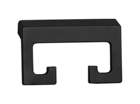 Time Square Double Robe Hook Matte Black