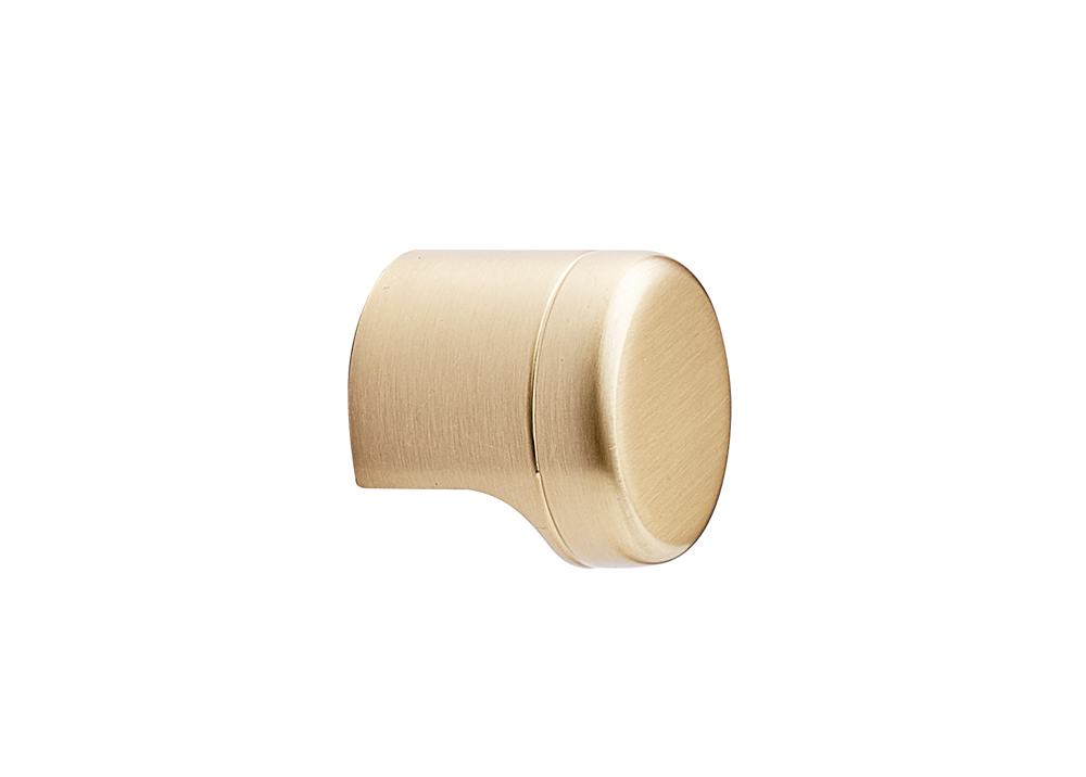 Point Knob Light Brushed Brass