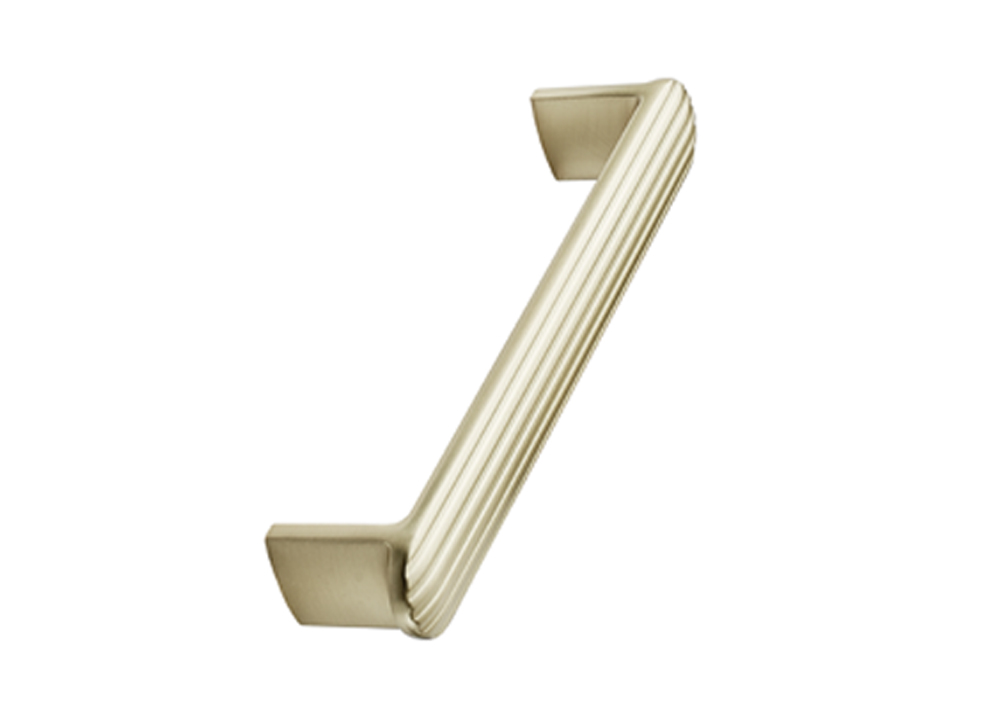 Fluted Handle Light Brushed Brass