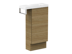 Petite Rail 550 Top/400 Cabinet Floor Mount