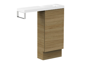 Petite Rail 800 Top/400 Cabinet Floor Mount