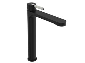Bronx Extended Basin Mixer Matte Black & Brushed Nickel