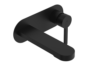 Bronx Wall Basin Set Matte Black