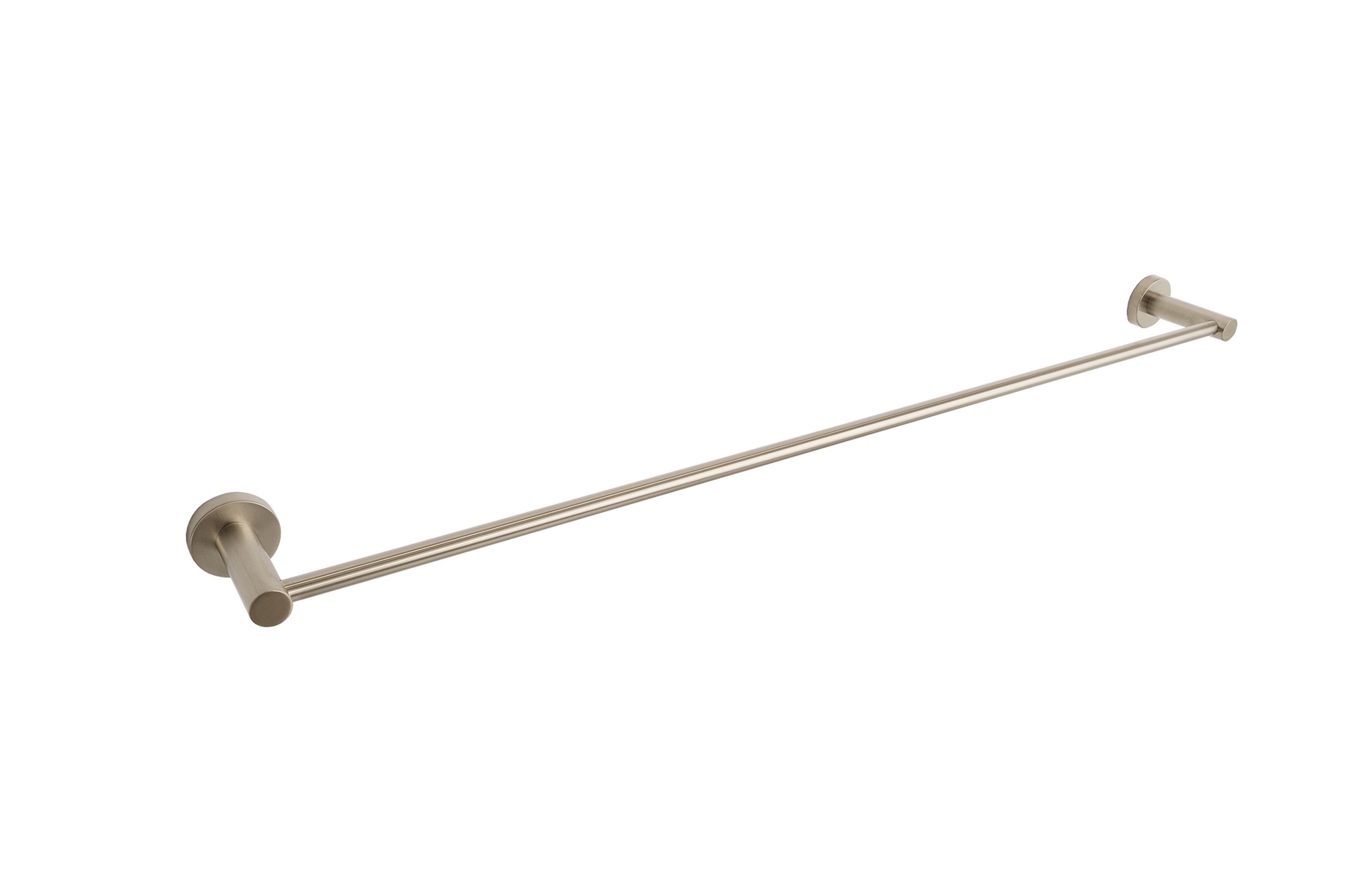 Bloom Single Towel Rail 750mm Warm Brushed Nickel
