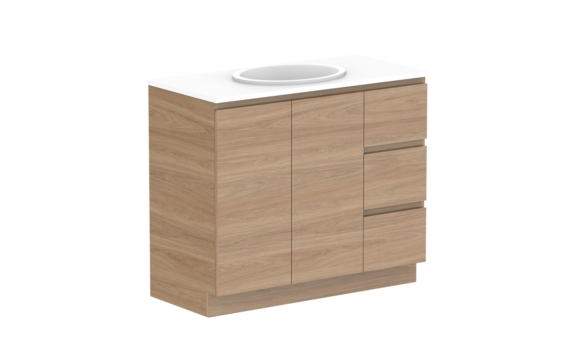 Glacier Door & Drawer, 1050 Trio, Floor Mount