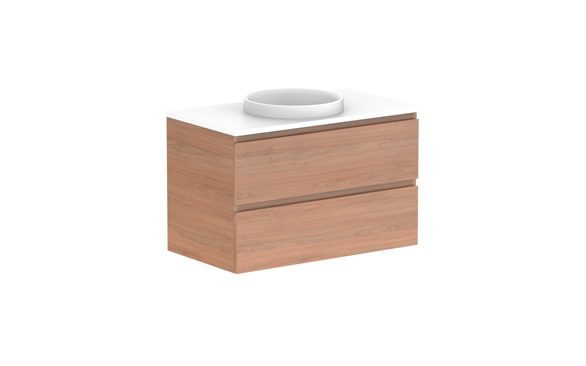 Glacier All-Drawer, 900 Twin, Wall Hung