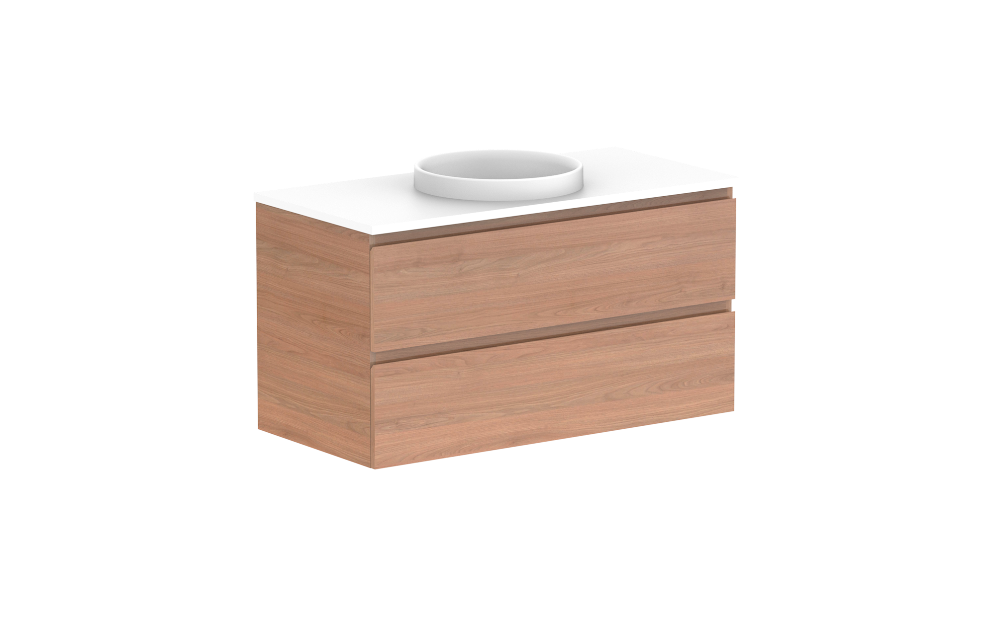 Glacier All-Drawer, 1050 Twin, Wall Hung