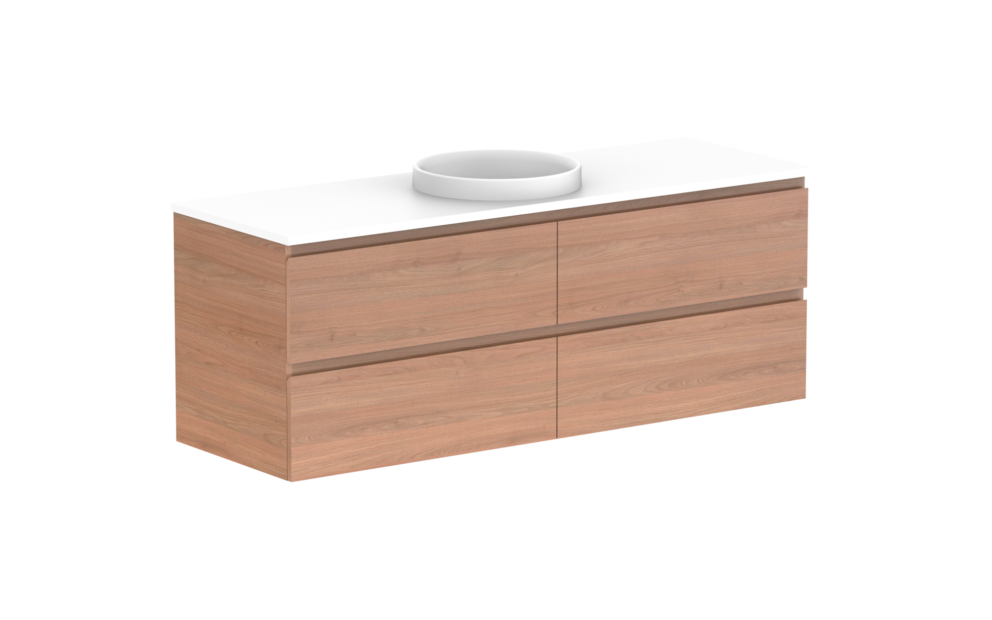 Glacier All-Drawer, 1500 Twin, Wall Hung