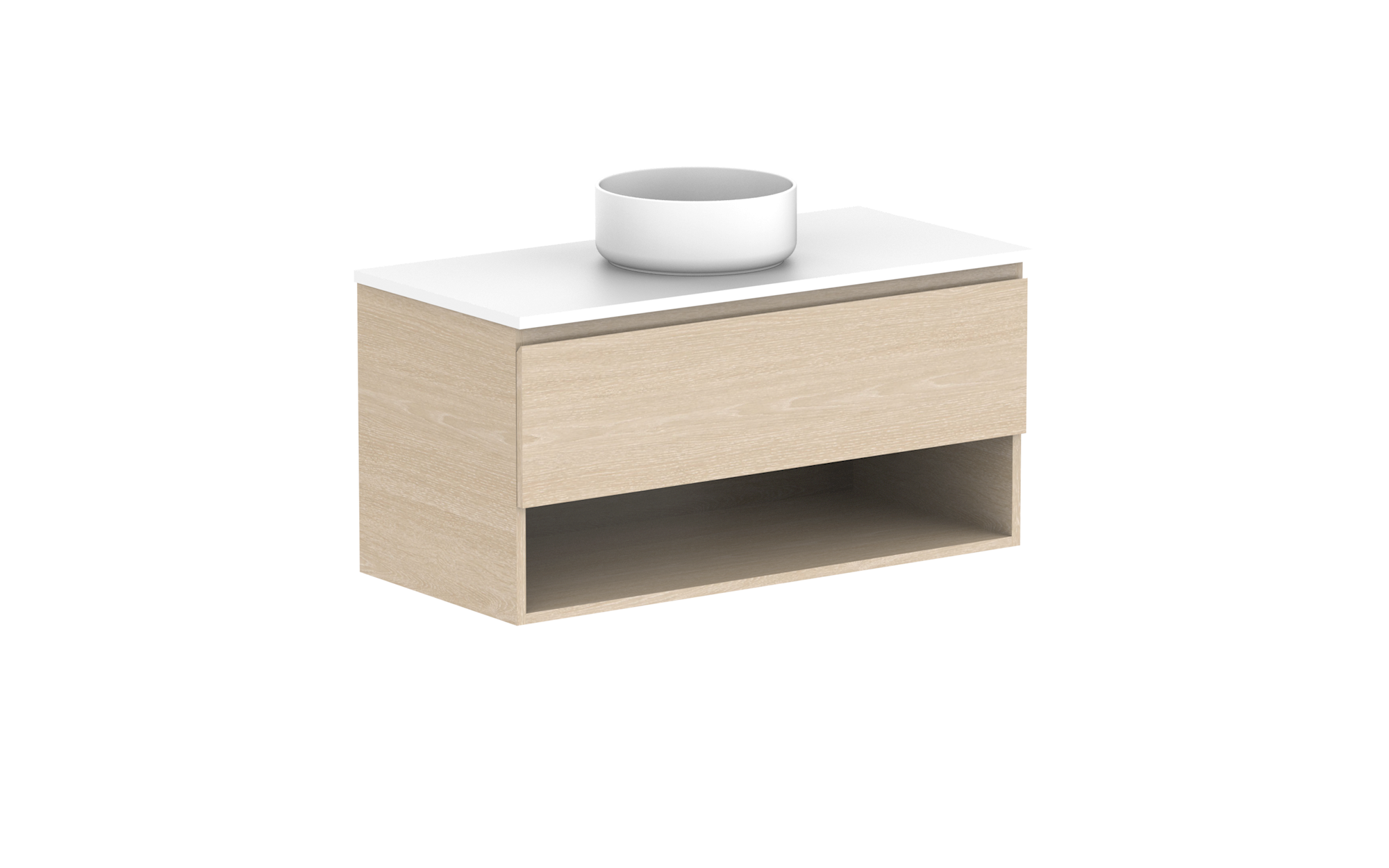 Glacier Shelf, 1050 Slim, Wall Hung