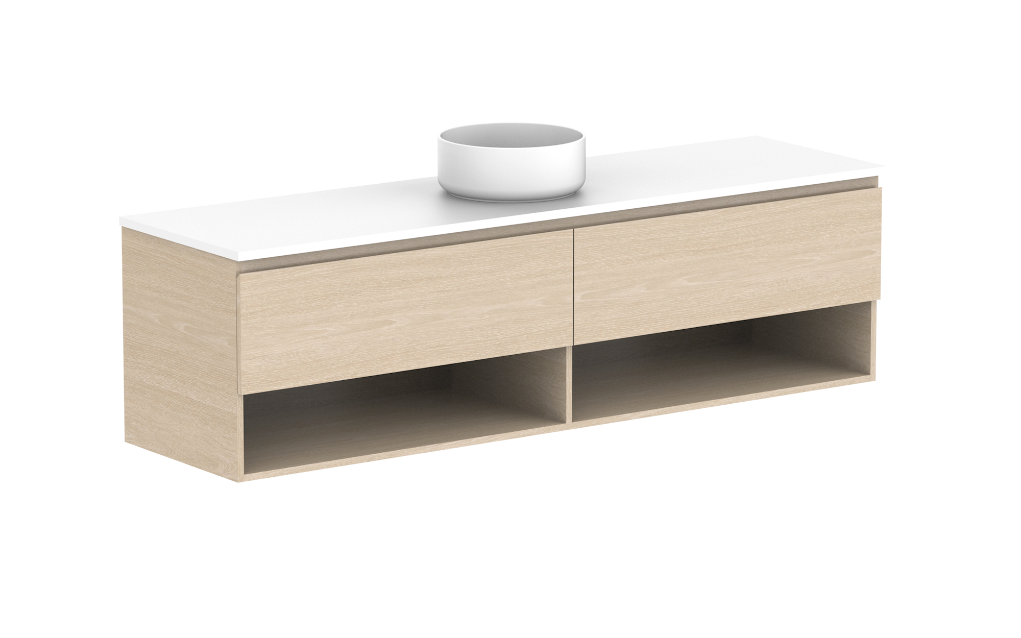 Glacier Shelf, 1800 Slim, Wall Hung