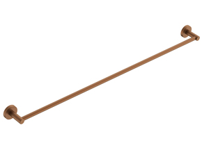 Soul Single Towel Rail 900mm Brushed Copper