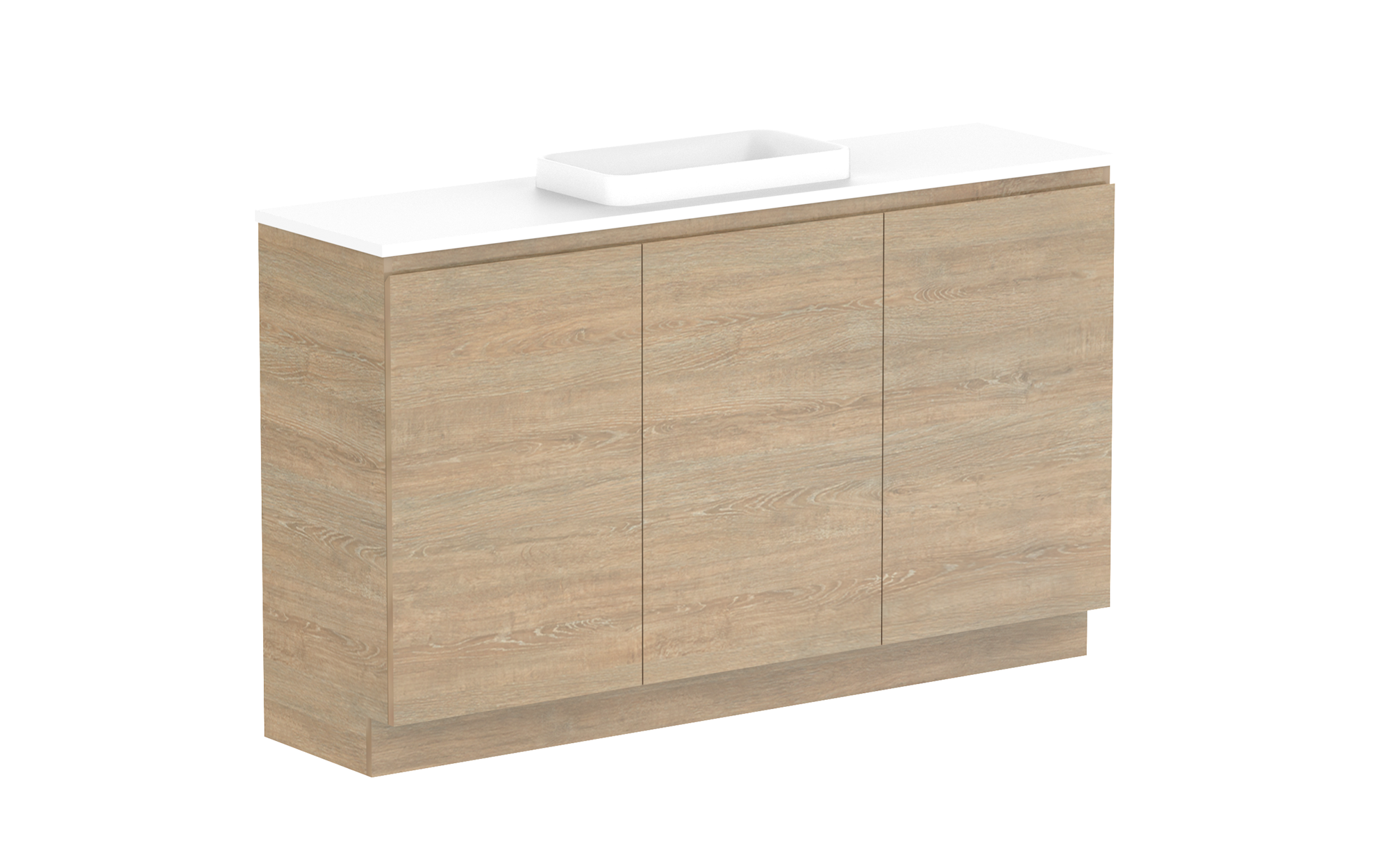 Glacier Ensuite All-Door, 1500 Trio, Floor Mount