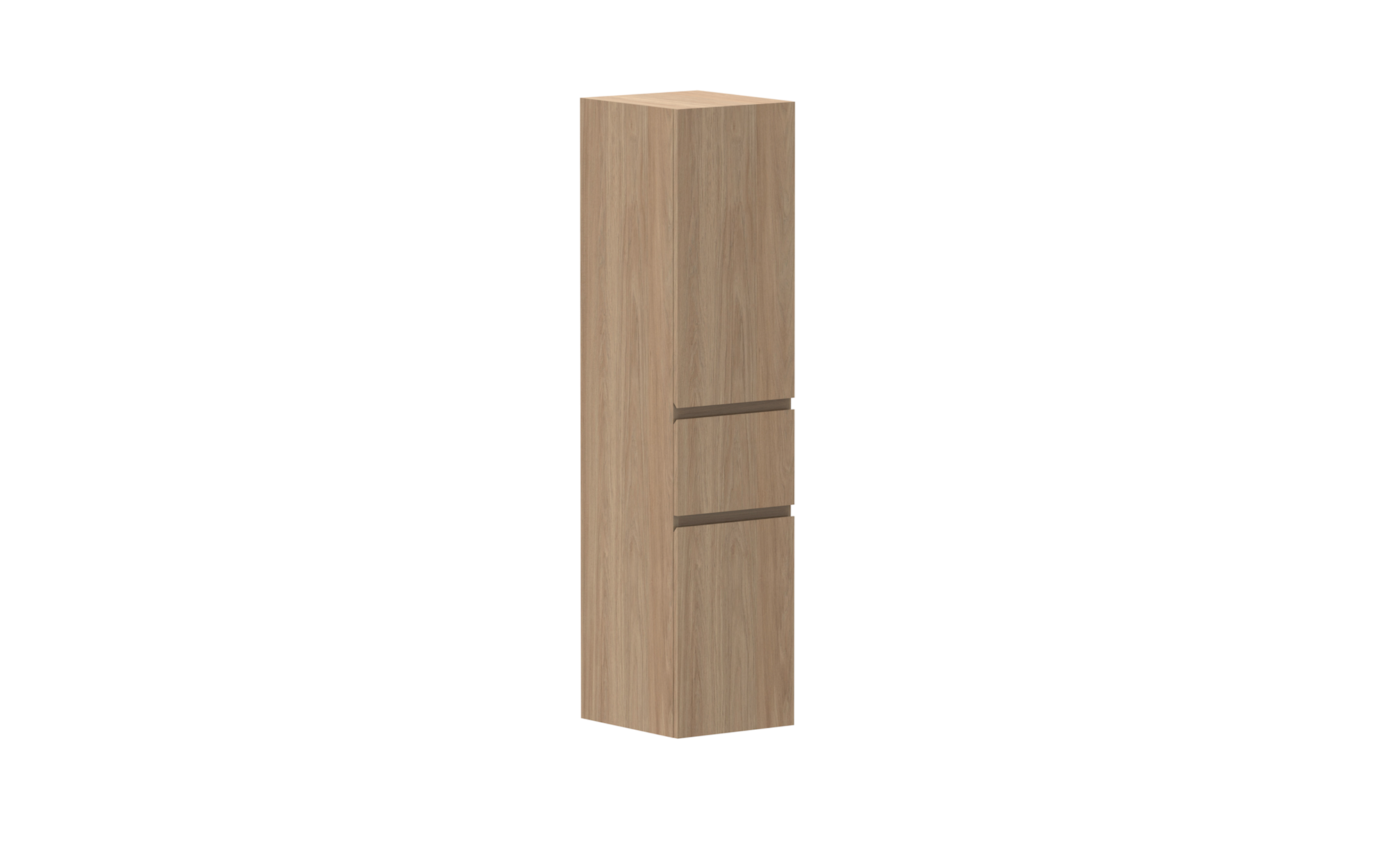 Glacier Door & Drawer Tallboy, Wall Hung