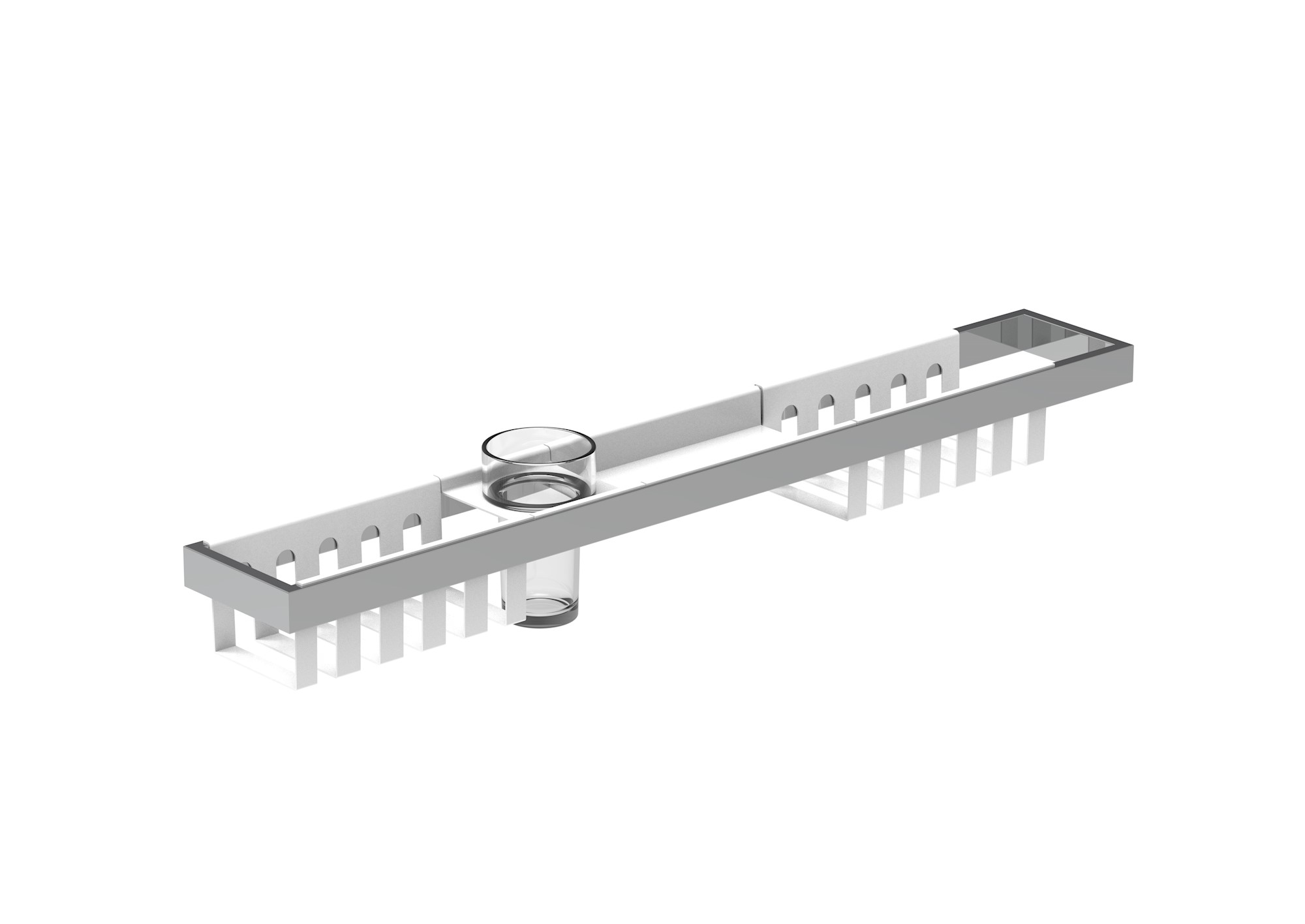 Empire Shower Shelf 800mm Gloss White & Chrome