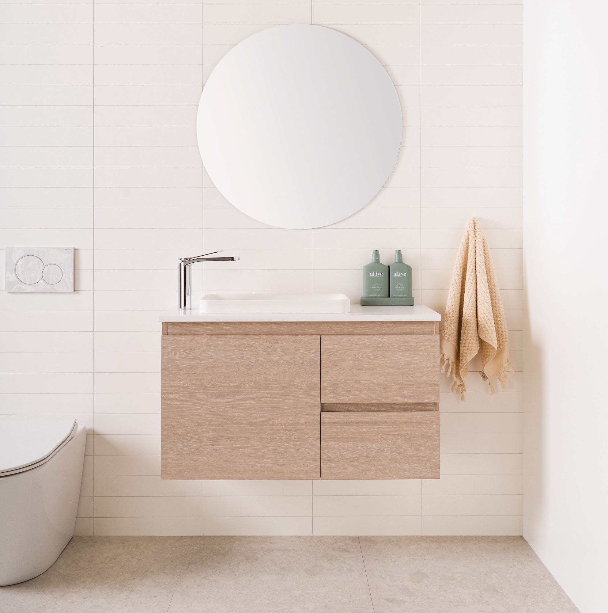 Glacier Ensuite, Door & Drawer