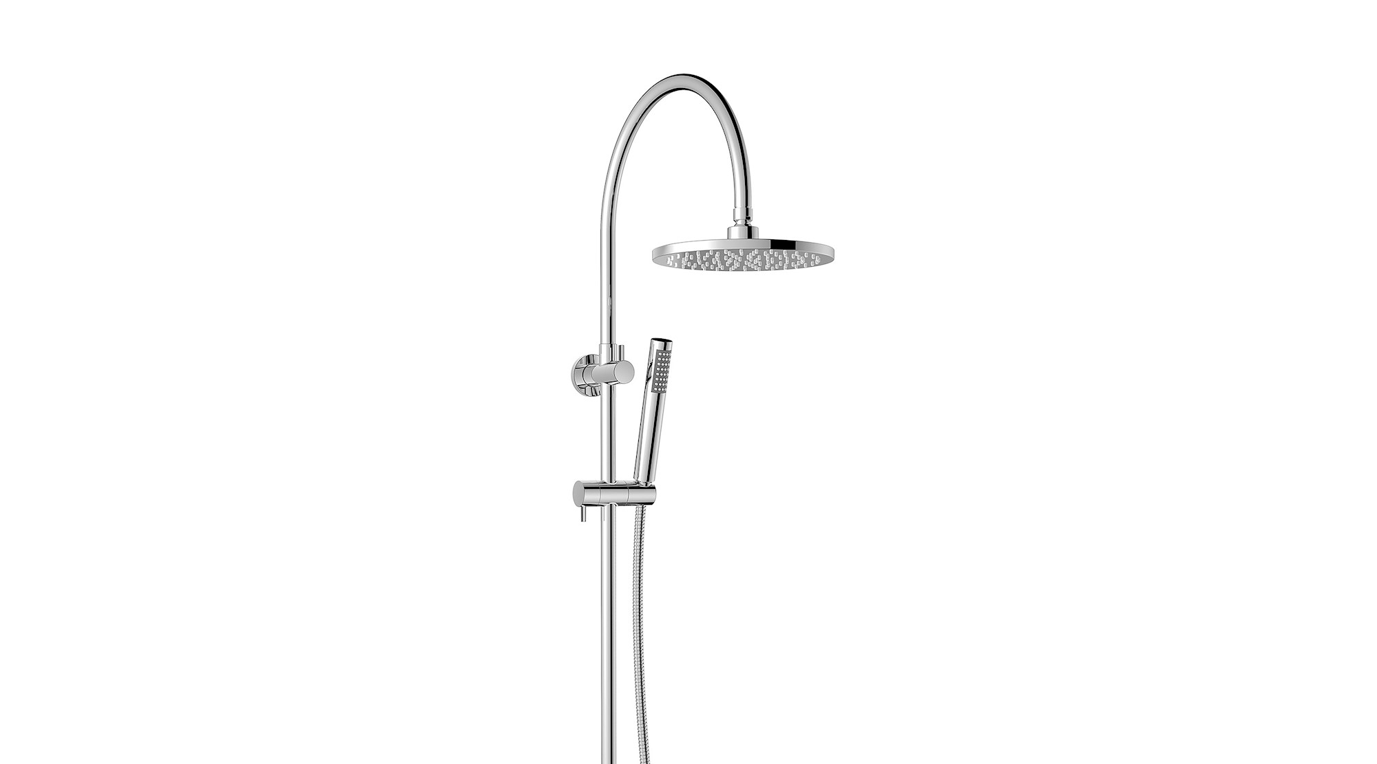 Soul Slimline Gooseneck Shower Set Chrome