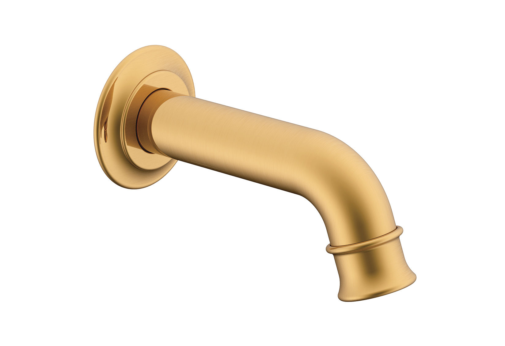Eternal Mini Wall Spout Brushed Brass