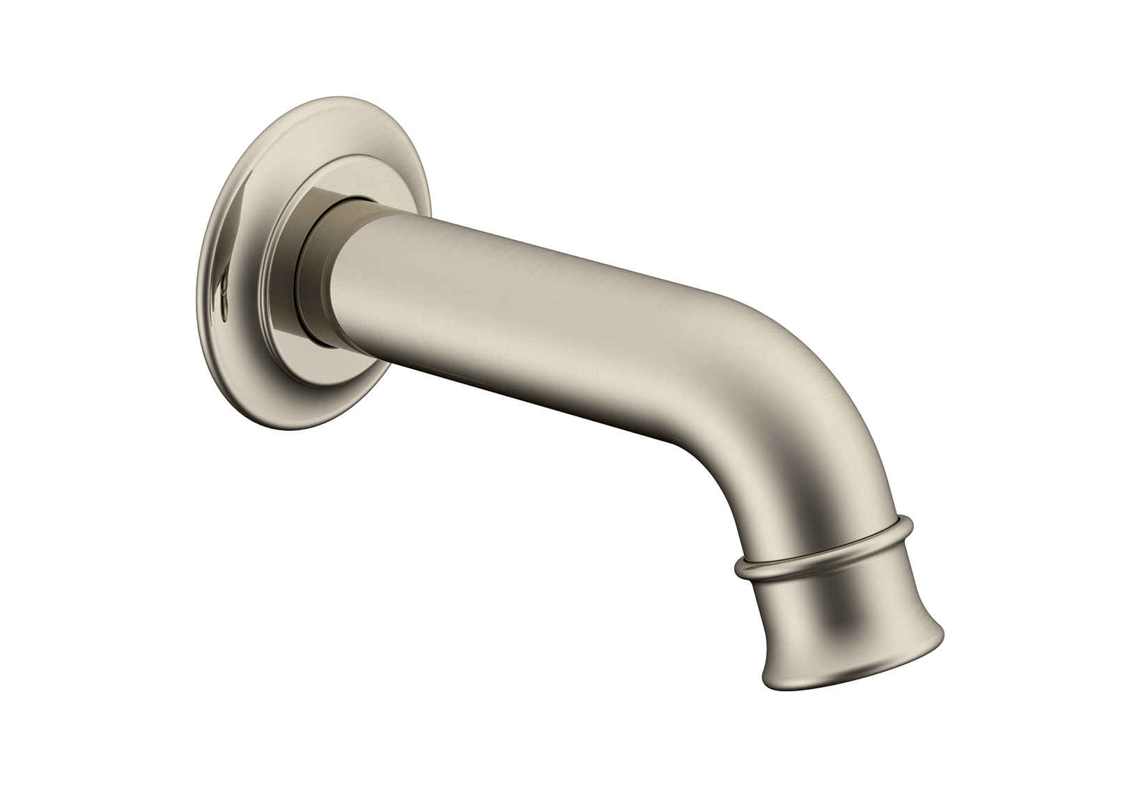 Eternal Mini Wall Spout Brushed Nickel