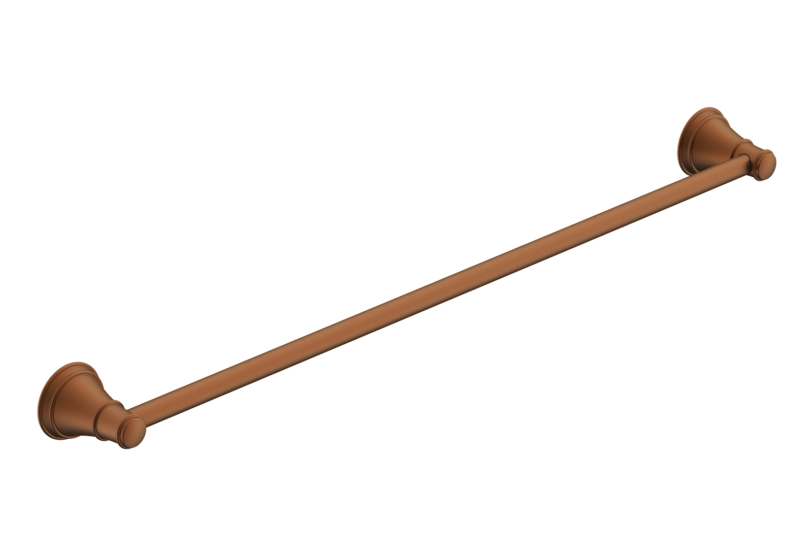 Eternal Single Towel Rail 600mm Brushed Copper