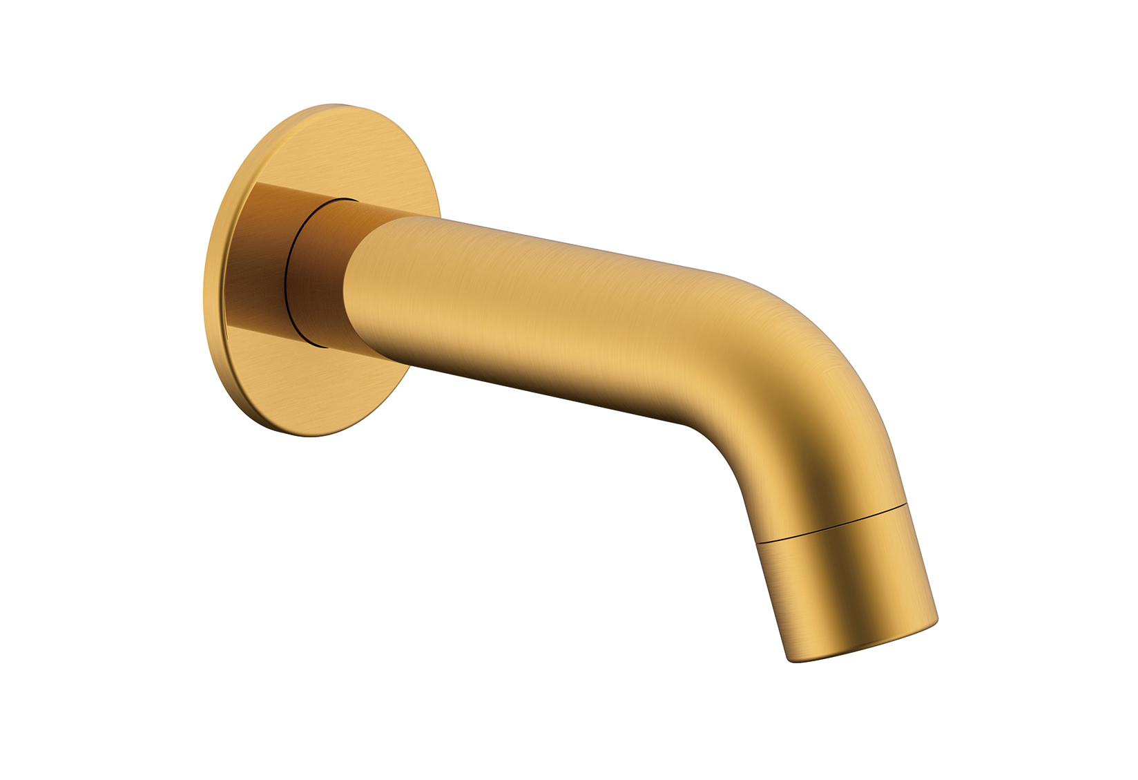 Soul Mini Wall Spout Brushed Brass
