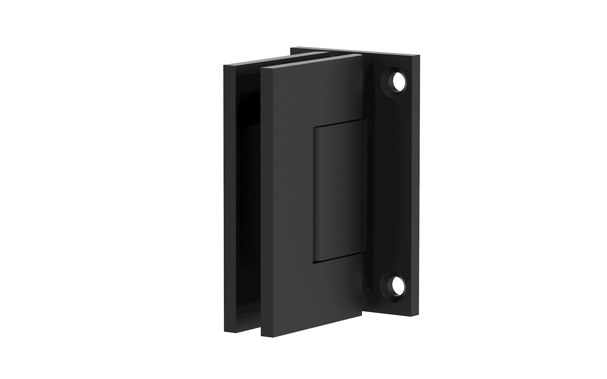 Shower Screen Hinge - Wall to Glass Matte Black