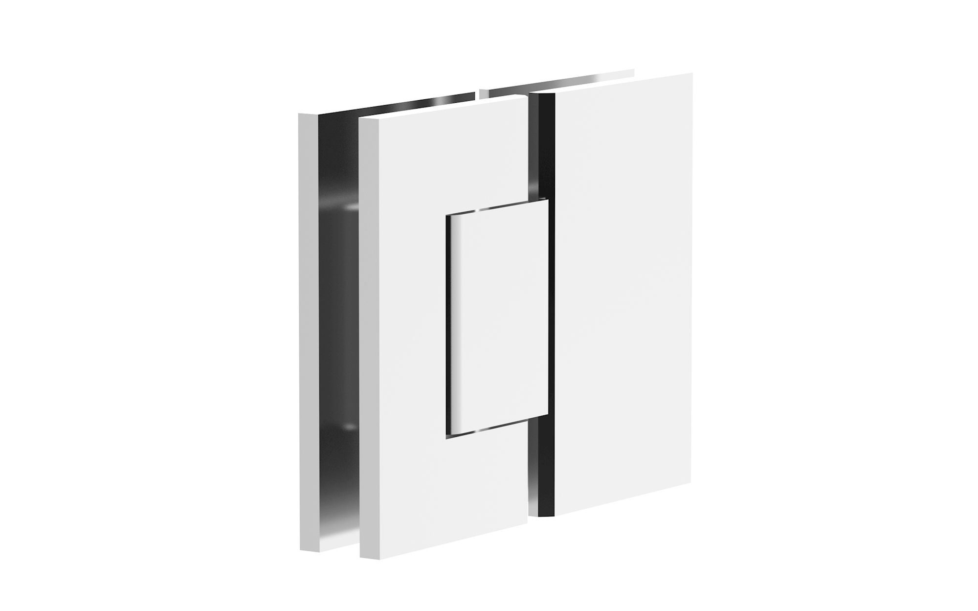 Shower Screen Hinge - Glass to Glass Chrome