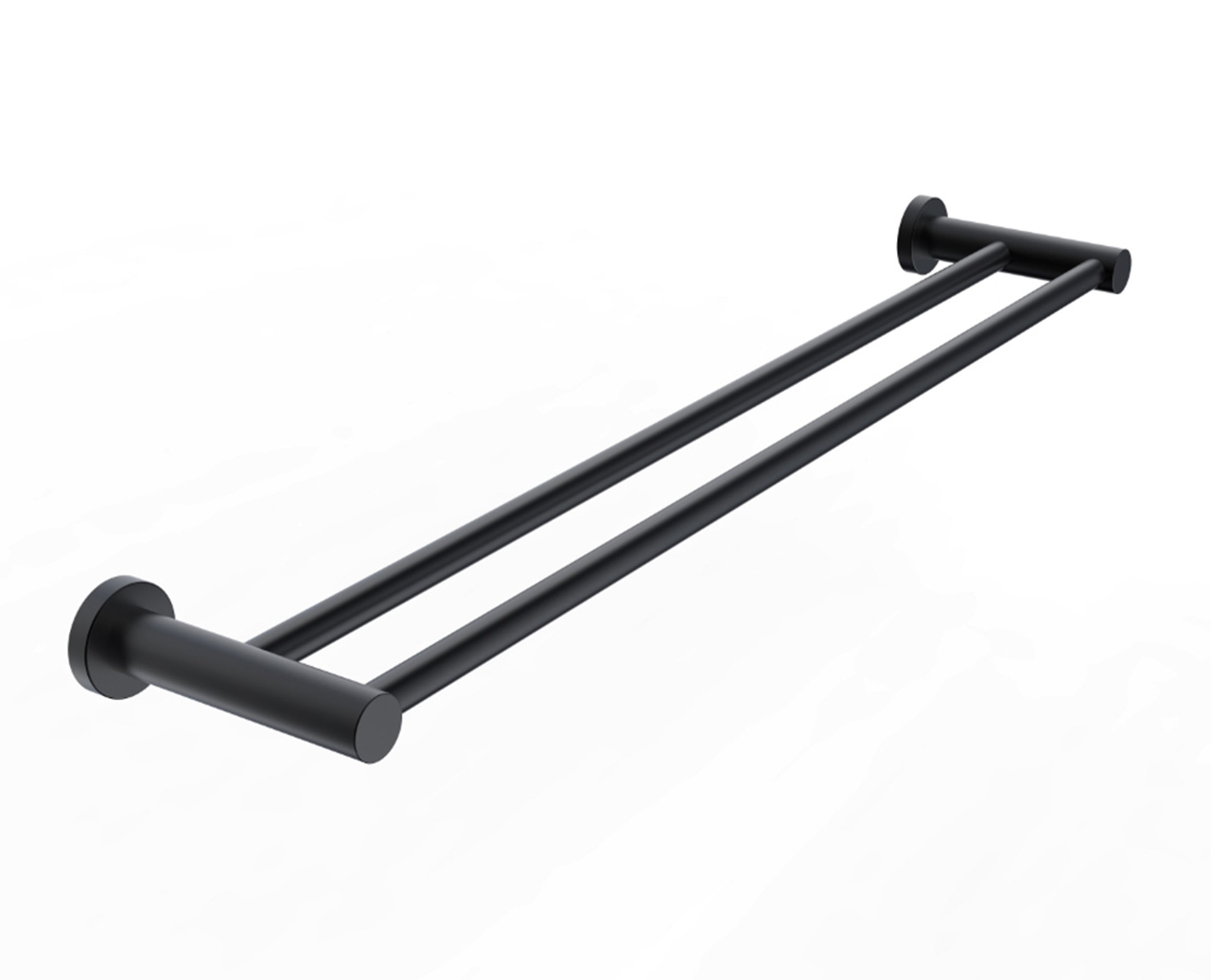 Soul Double Towel Rail 600mm Matte Black