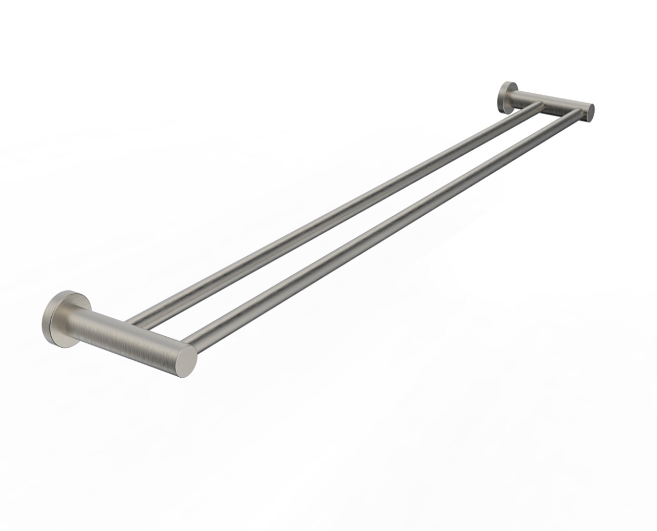 Soul Double Towel Rail 900mm Brushed Nickel