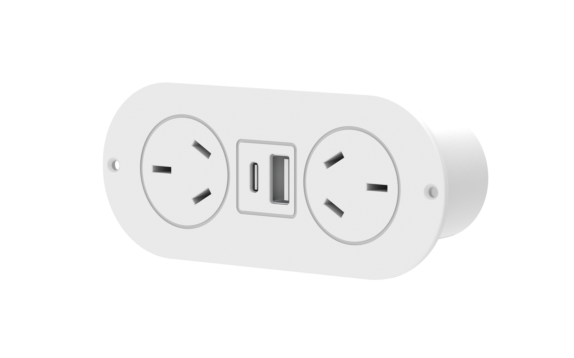 In-Drawer Power Point White