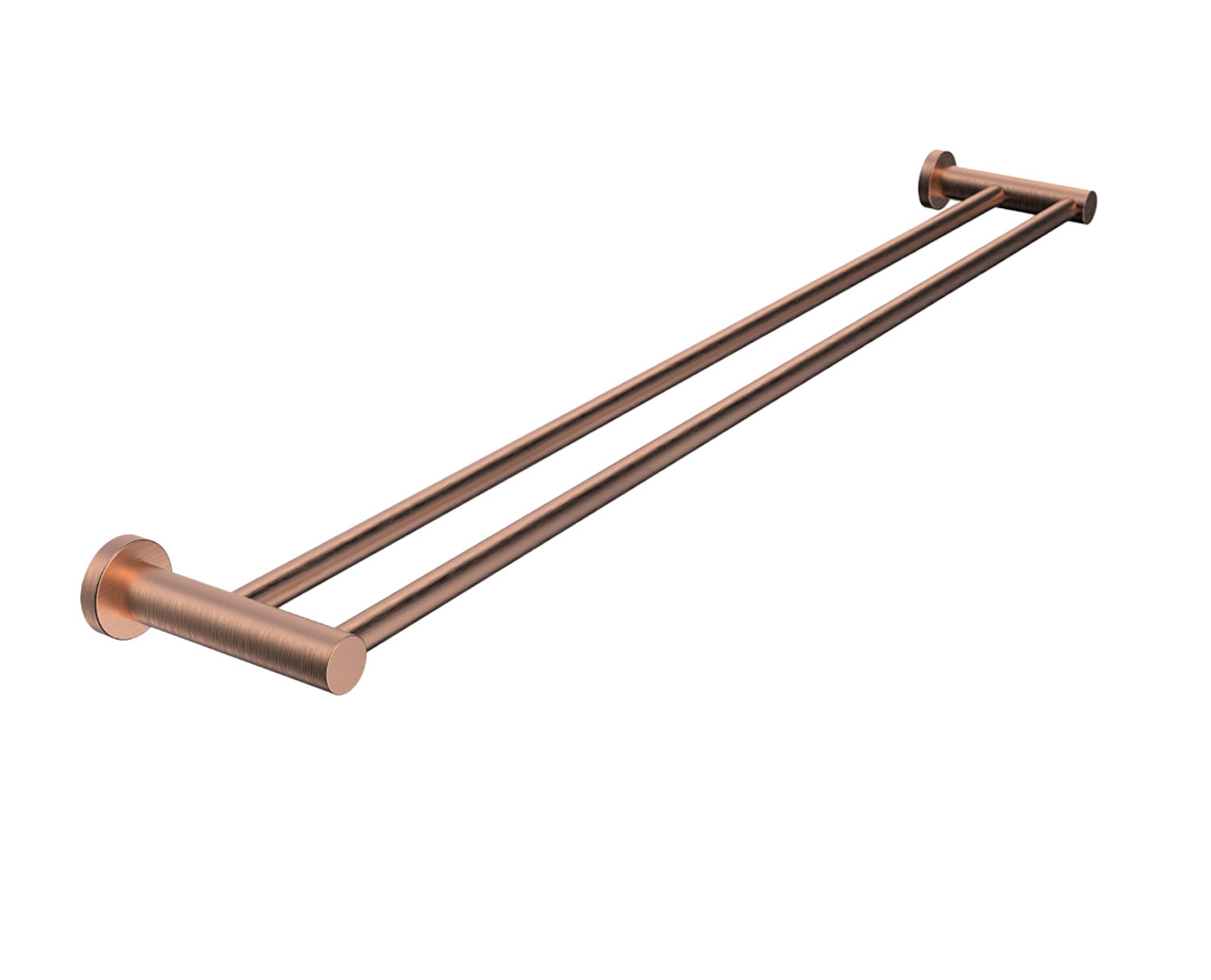 Soul Double Towel Rail 900mm Brushed Copper