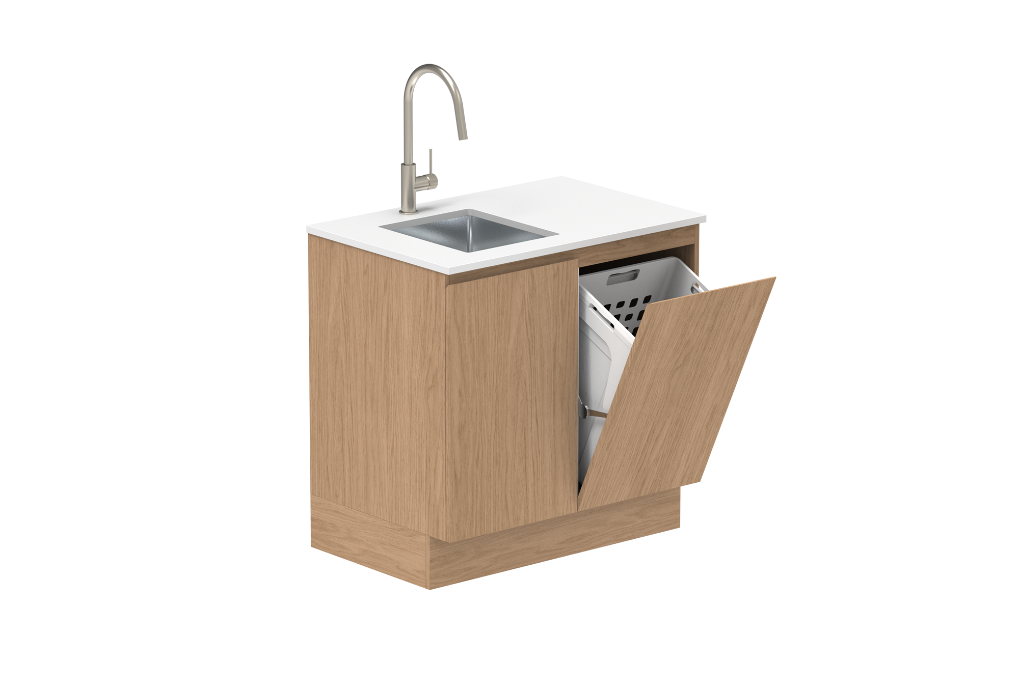 900mm Door & Hamper Cabinet