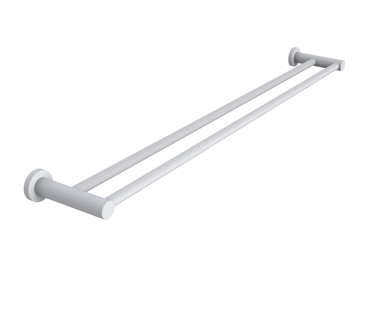 Soul Double Towel Rail 900mm Matte White
