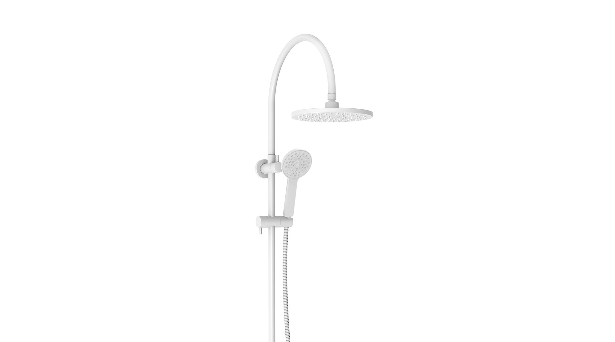 Soul Classic Gooseneck Shower Set Matte White